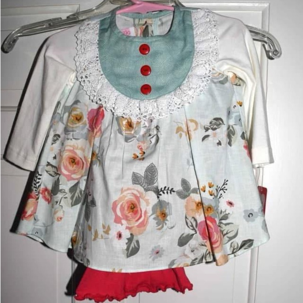 Floral Lace Collar  Set